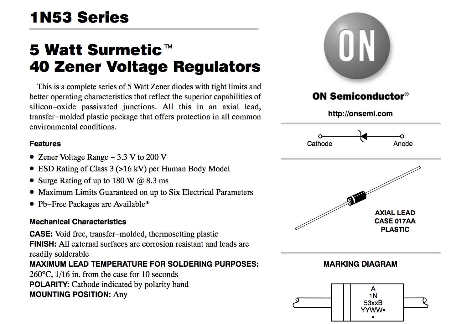 12v-5w-zener-diode-datasheet