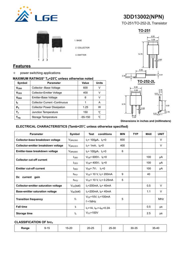 13002-transistor-datasheet 13002-transistor-datasheet