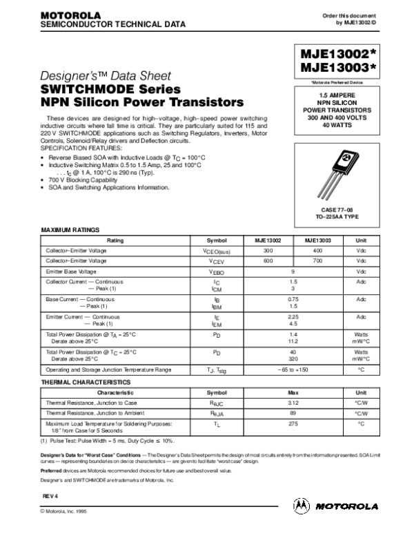 13002-transistor-datasheet 13002-transistor-datasheet