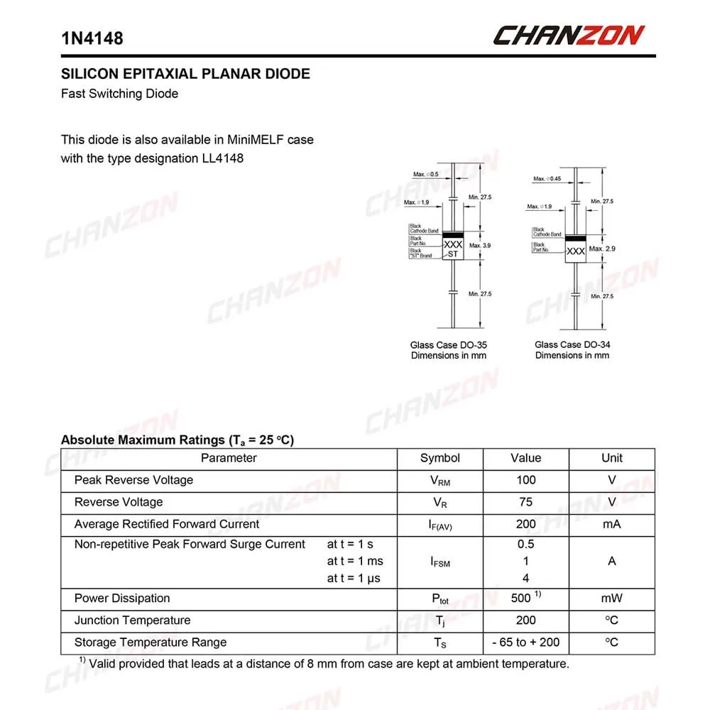 1n4148-signal-diode-datasheet