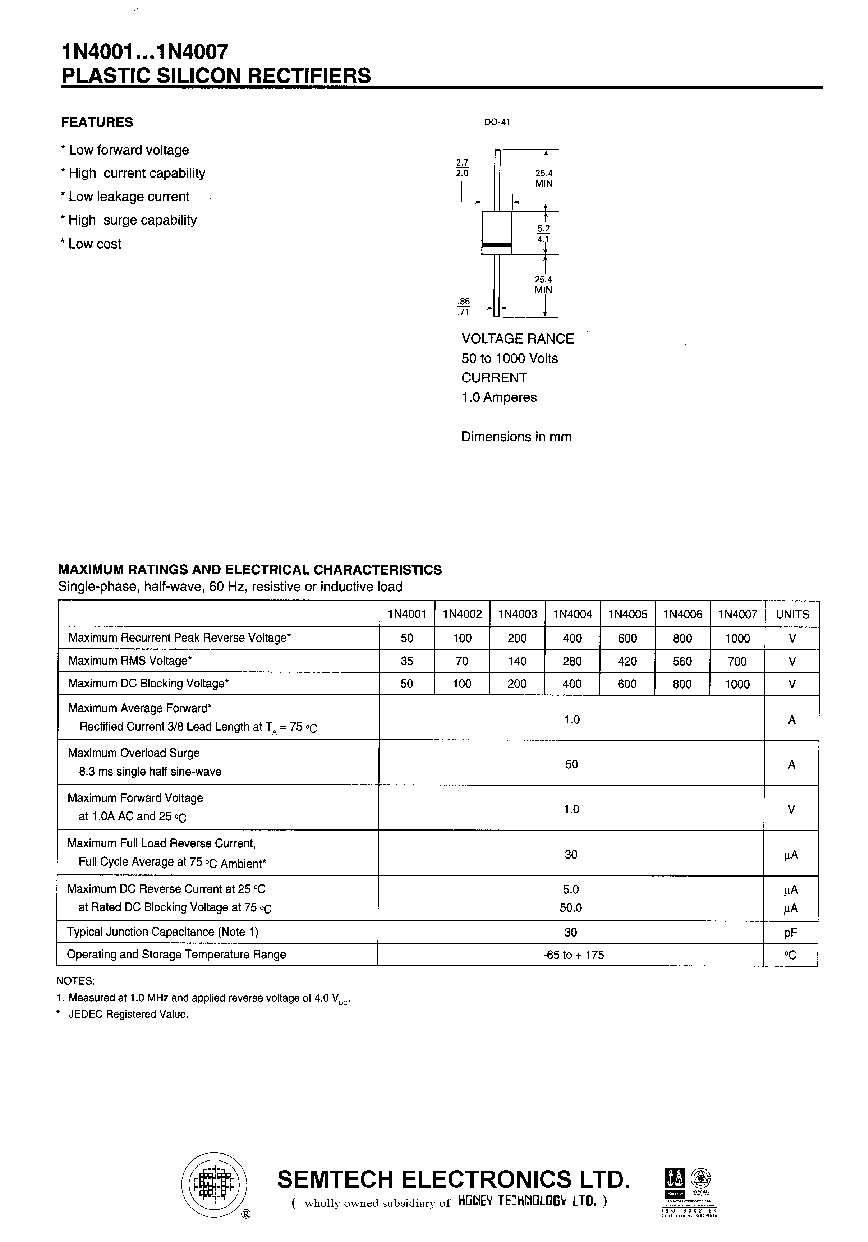 1n4001-datasheet-fairchild