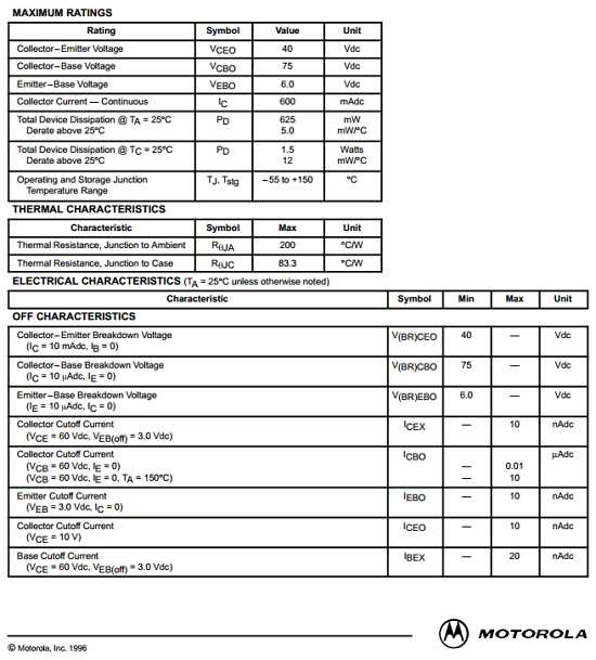 2n2222-datasheet-motorola