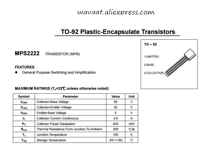 2n2222a-motorola-datasheet