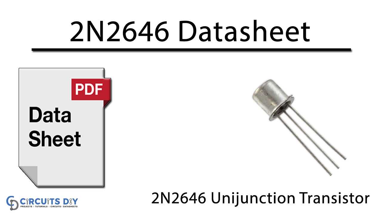 2n2646-datasheet 2n2646-datasheet