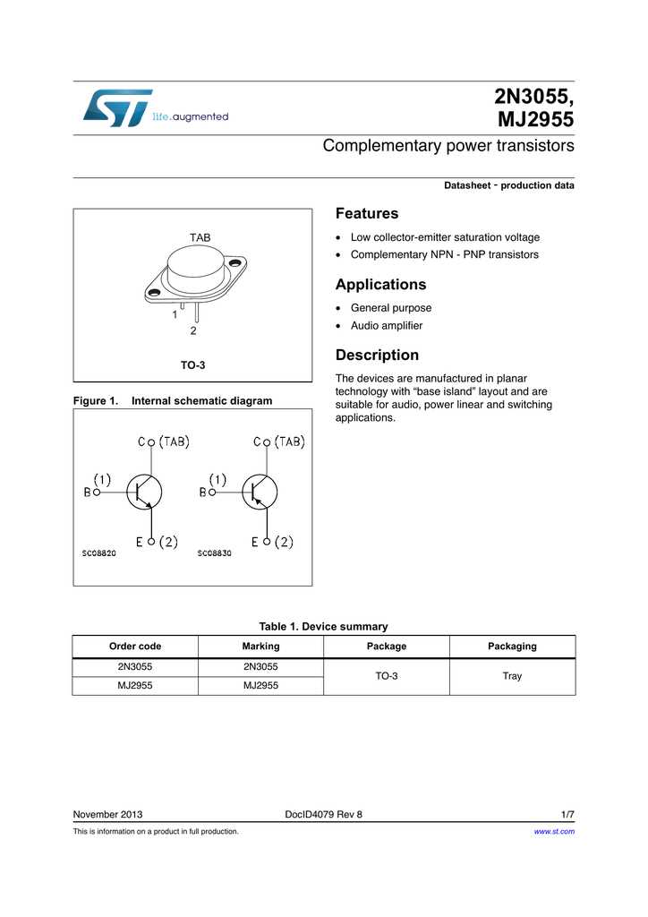 2n3055-power-transistor-datasheet