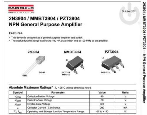 2n3904-datasheet-motorola 2n3904-datasheet-motorola