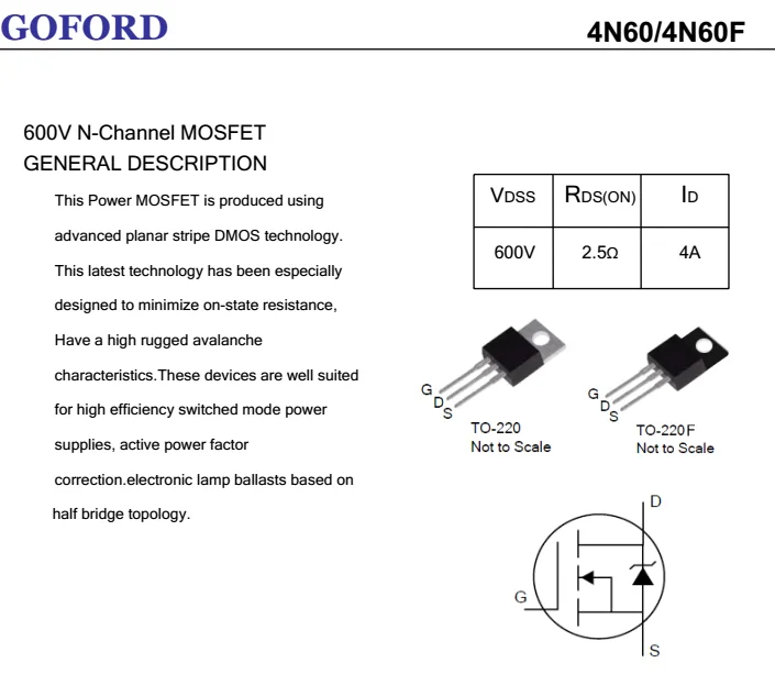 2n60-mosfet-datasheet 2n60-mosfet-datasheet