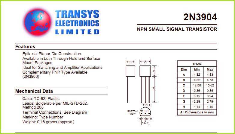 2n3904-datasheet-motorola 2n3904-datasheet-motorola
