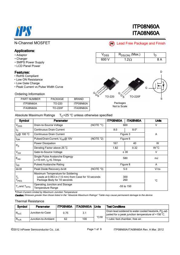 2n60-mosfet-datasheet 2n60-mosfet-datasheet