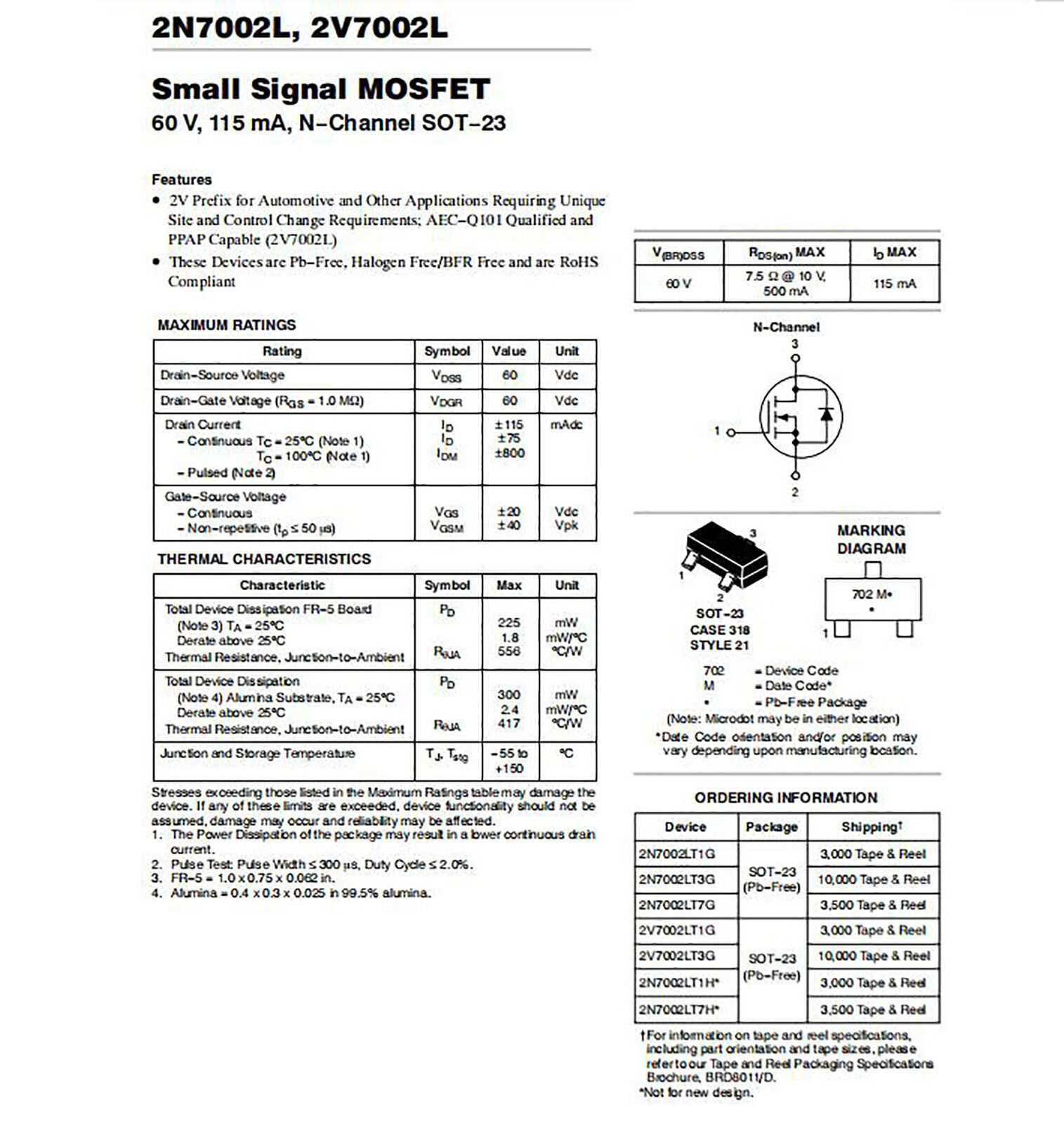 2n7002lt1g-datasheet