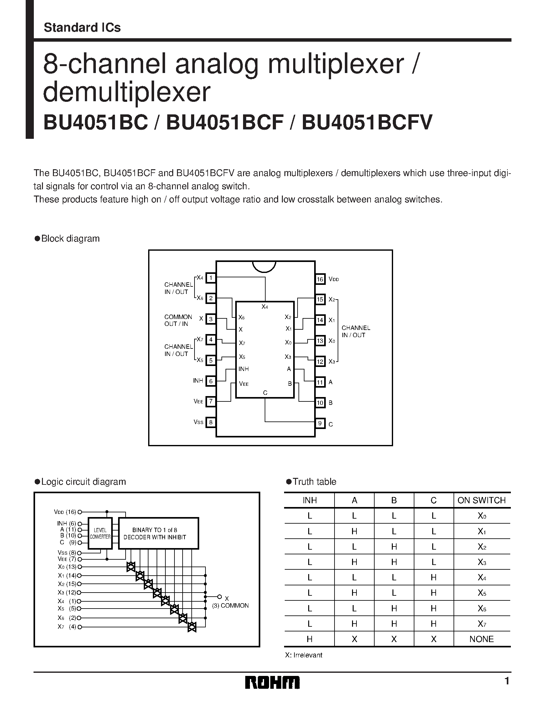 4051-multiplexer-datasheet