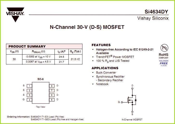 6504-mosfet-datasheet