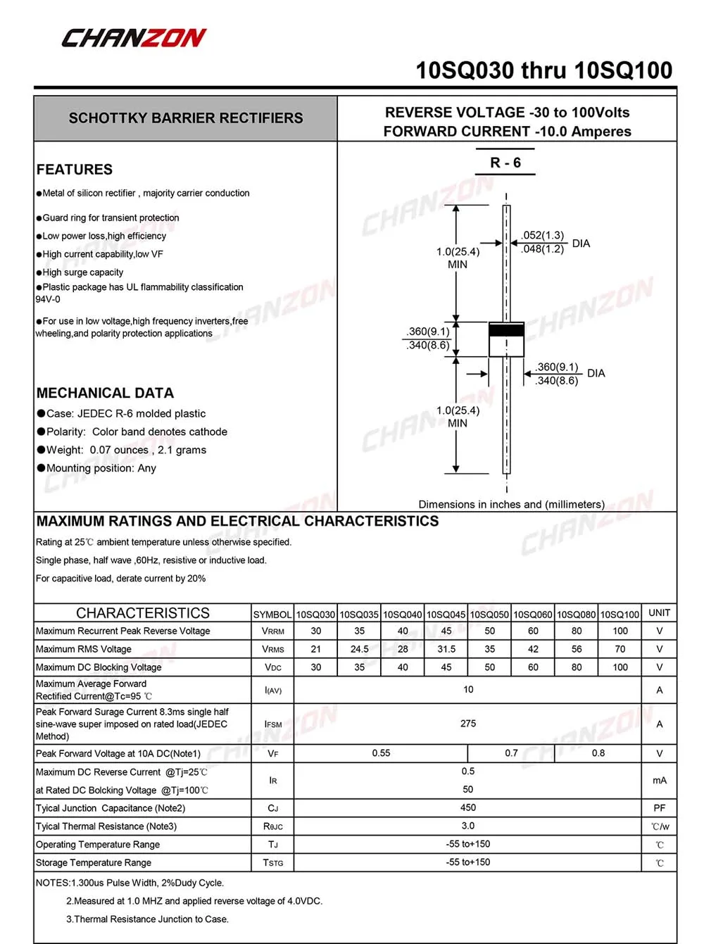 6a10-diode-datasheet