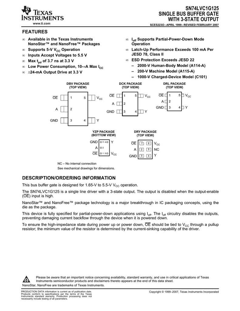 74lvc1g125-datasheet