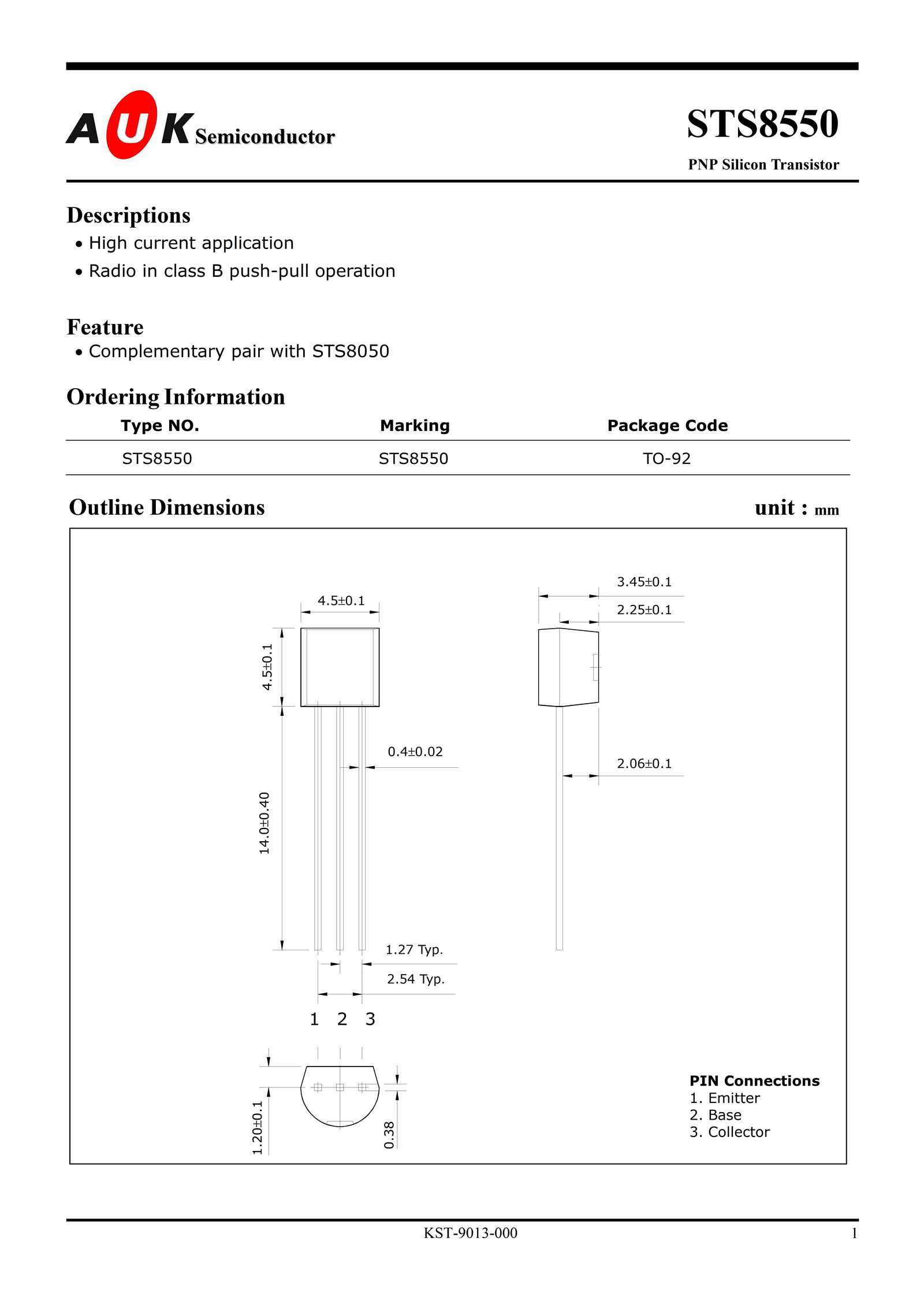 8550-transistor-datasheet