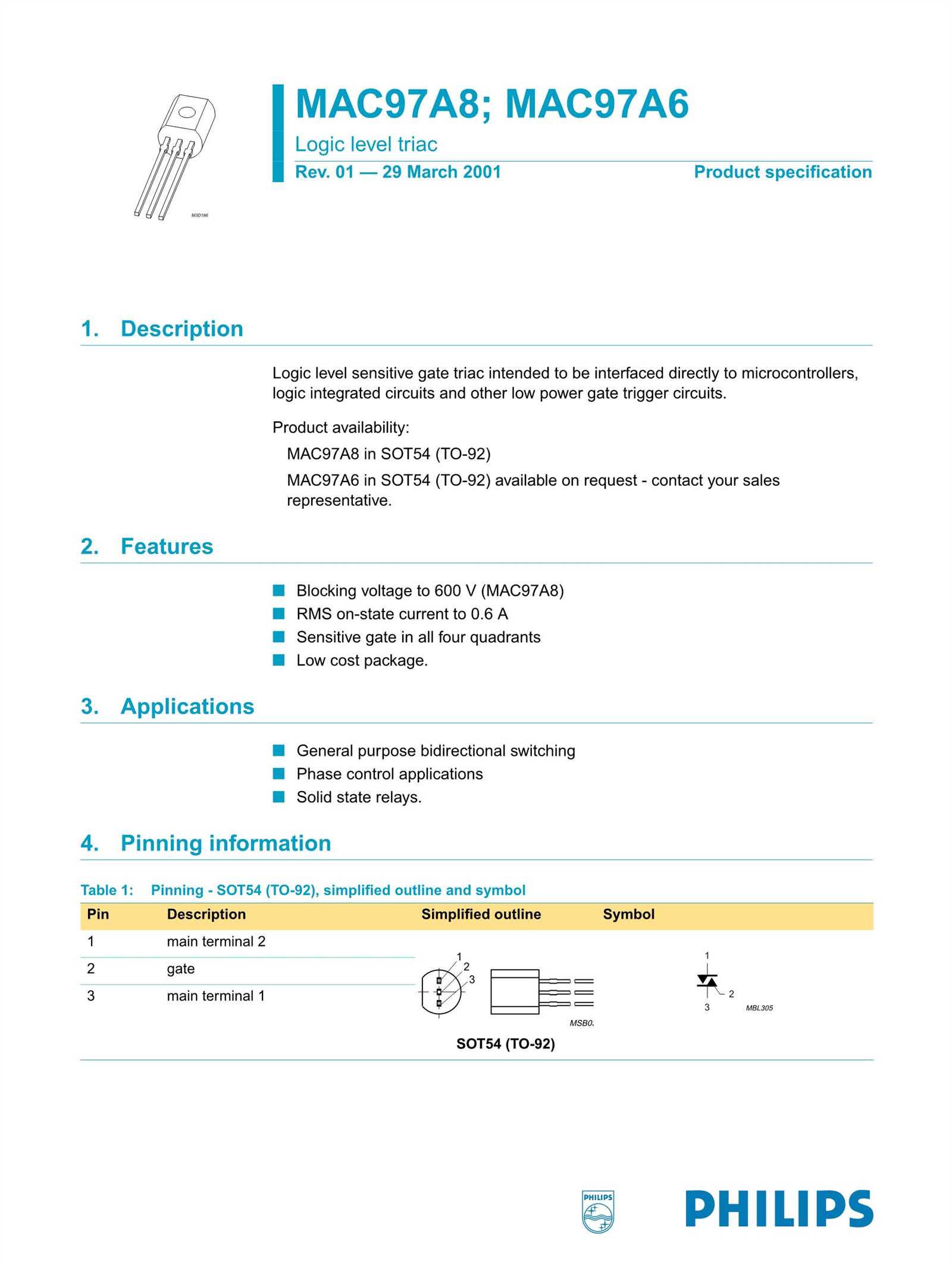 97a6-triac-datasheet 97a6-triac-datasheet