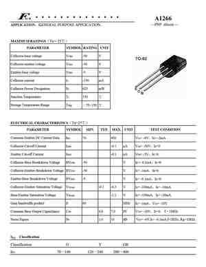 a1266-transistor-datasheet