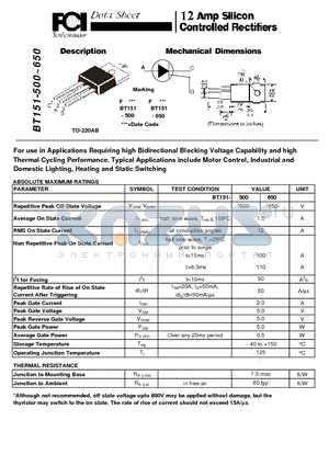 bt151-datasheet bt151-datasheet