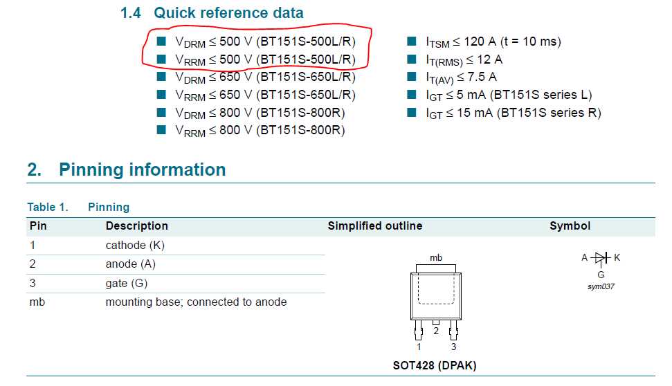 bt151-datasheet bt151-datasheet