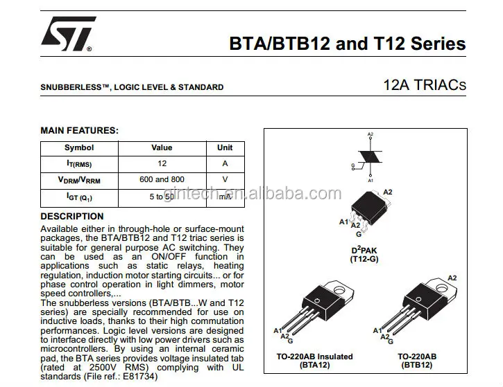 bta12-400c-datasheet