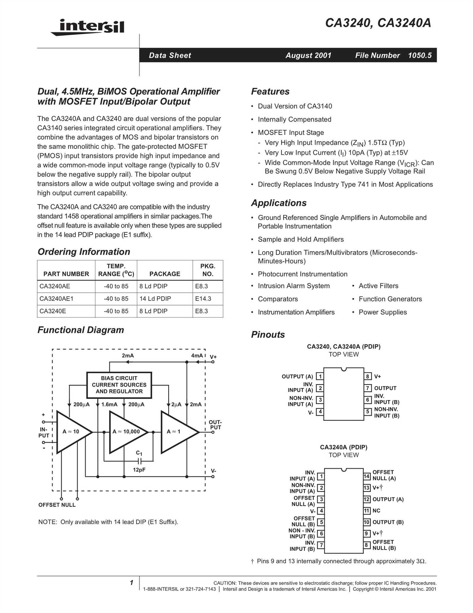 ca3160e-datasheet