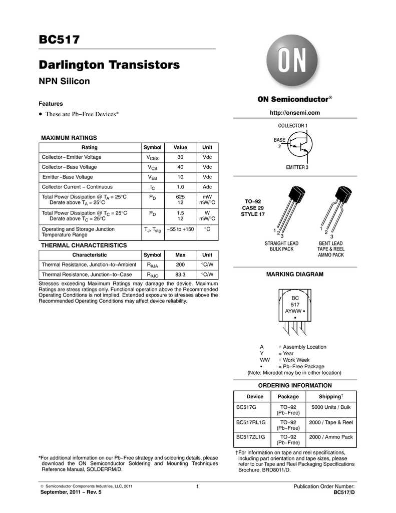 datasheet-bc517 datasheet-bc517