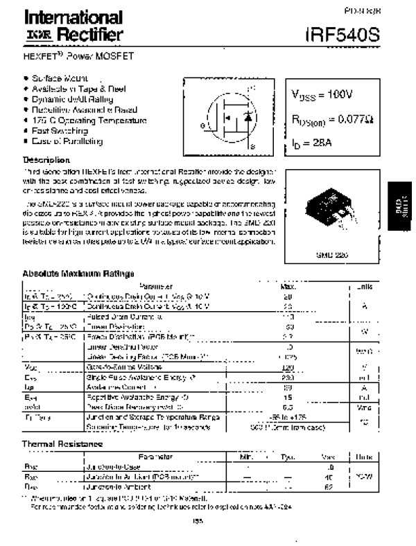 datasheet-irf540n