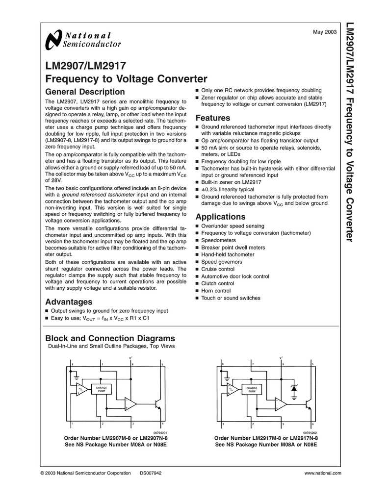 datasheet-lm2907 datasheet-lm2907