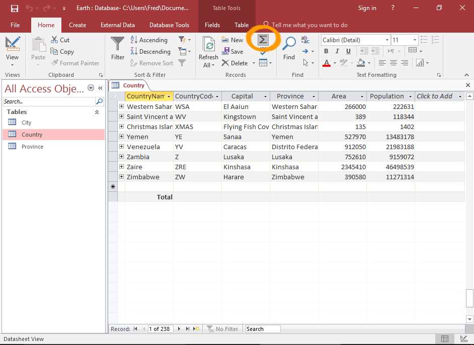 datasheet-view-in-ms-access