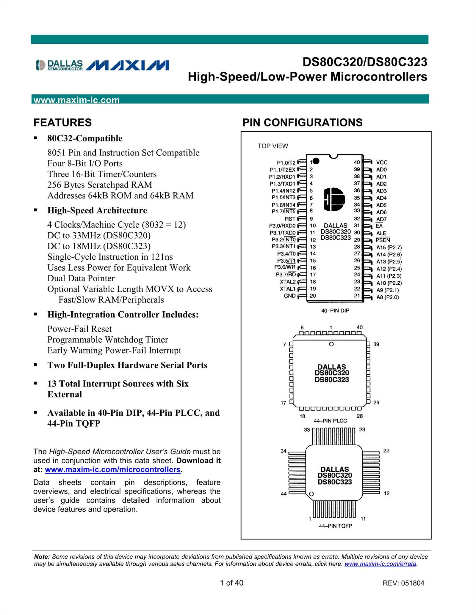 ds80c320-datasheet