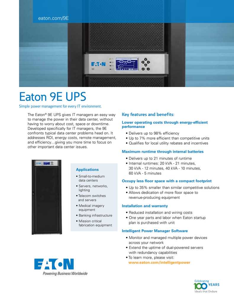 eaton-93e-ups-datasheet