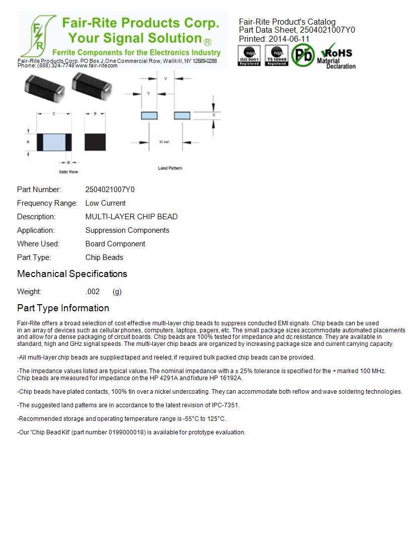 ferrite-bead-datasheet