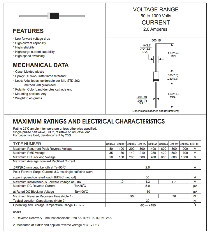 fr306-diode-datasheet