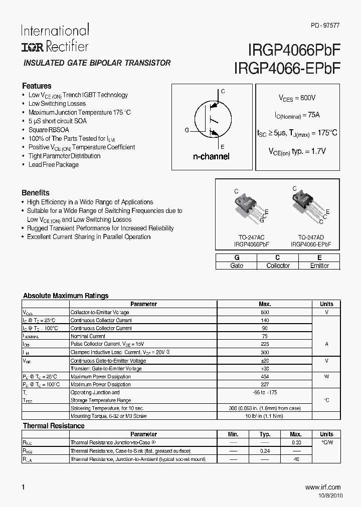 igbt-datasheet-explanation