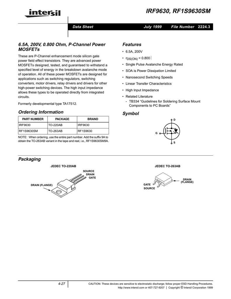 irf9540-mosfet-datasheet