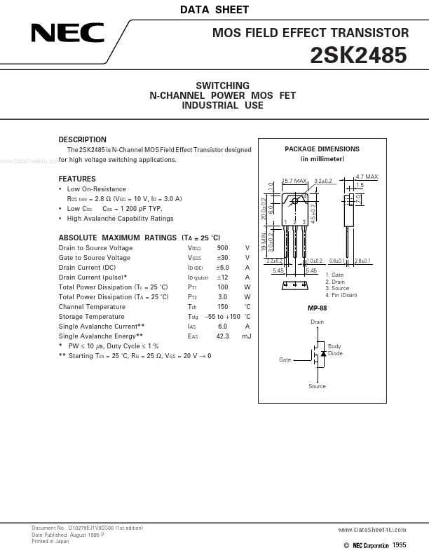 k2485-datasheet