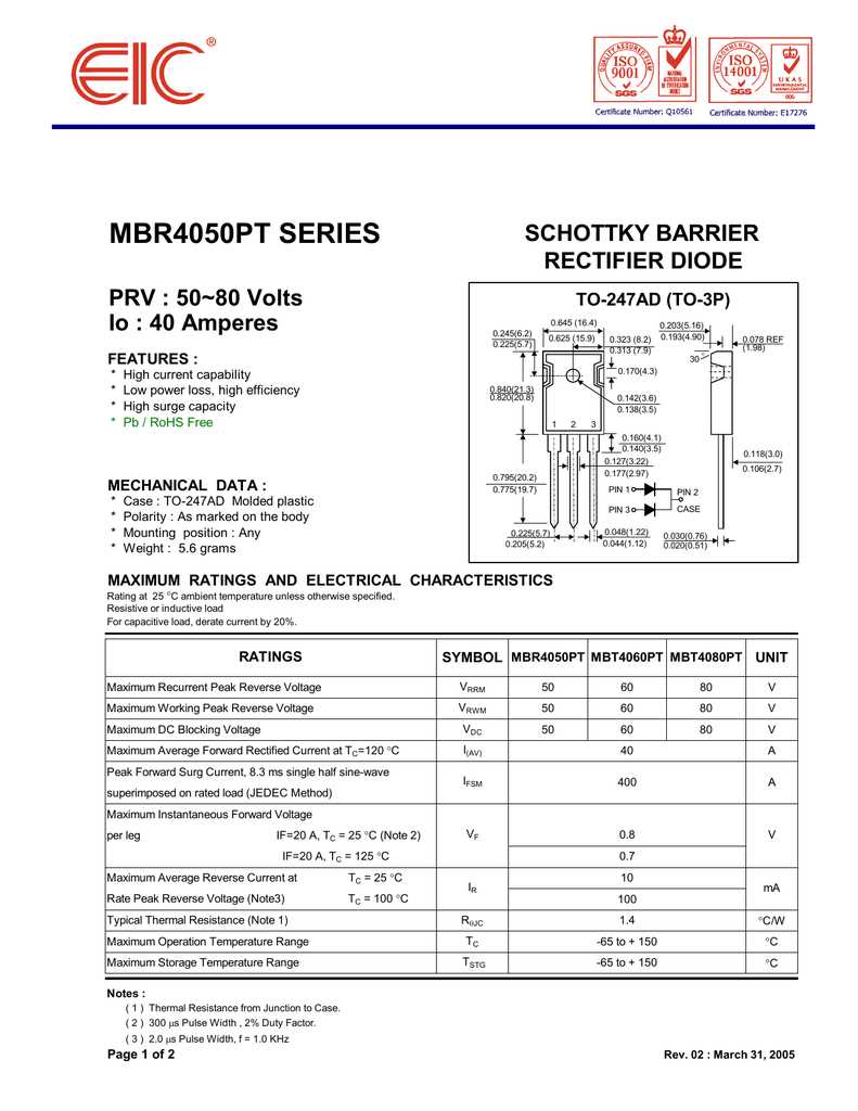 mbr30200pt-datasheet mbr30200pt-datasheet