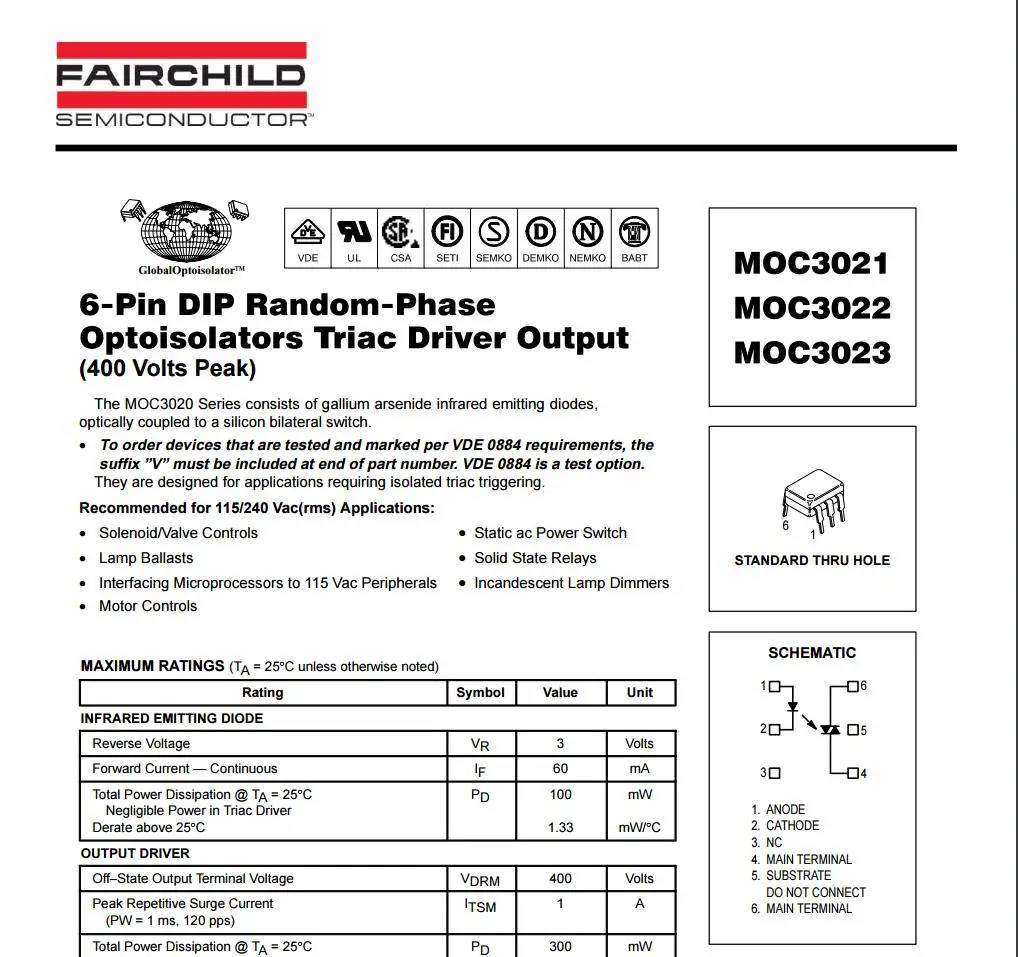 moc3020-datasheet moc3020-datasheet