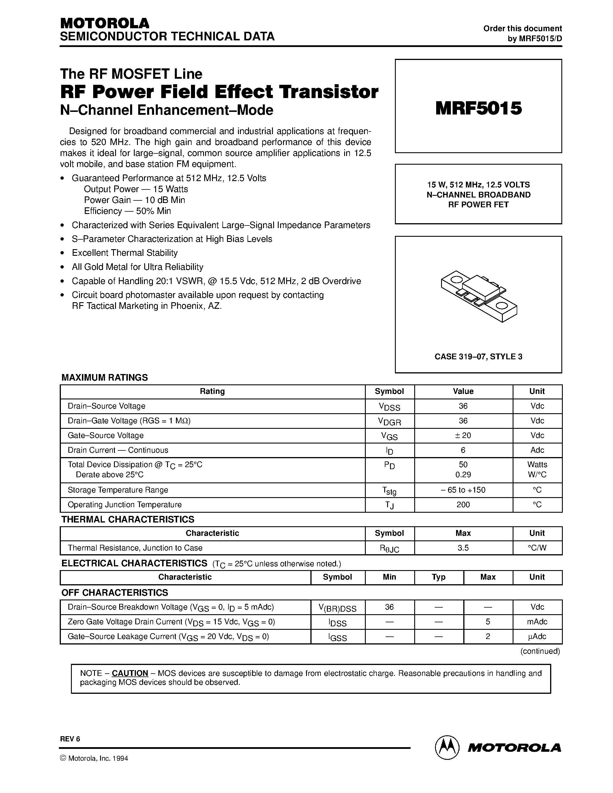 mrf422-datasheet