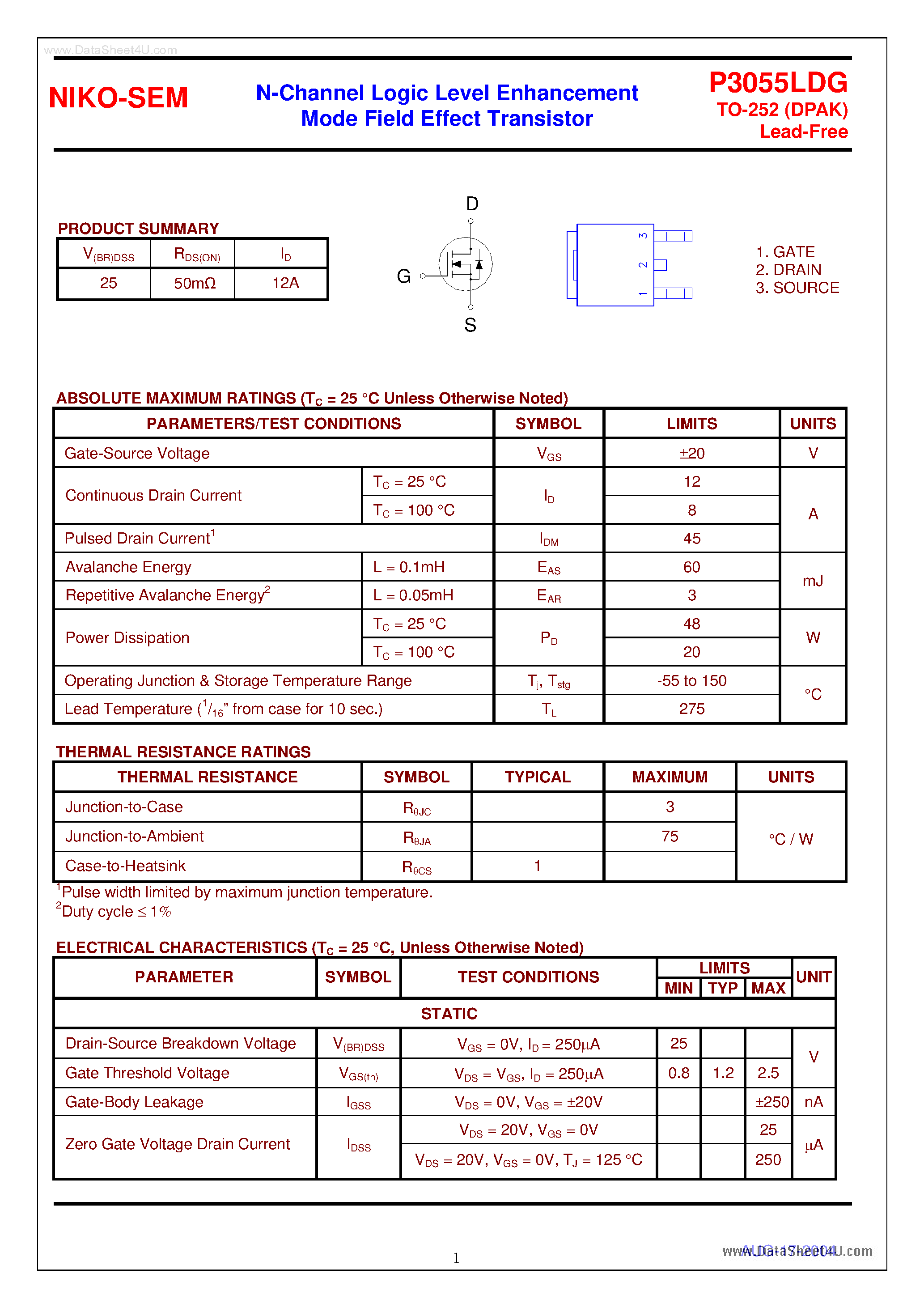 p3055ldg-datasheet