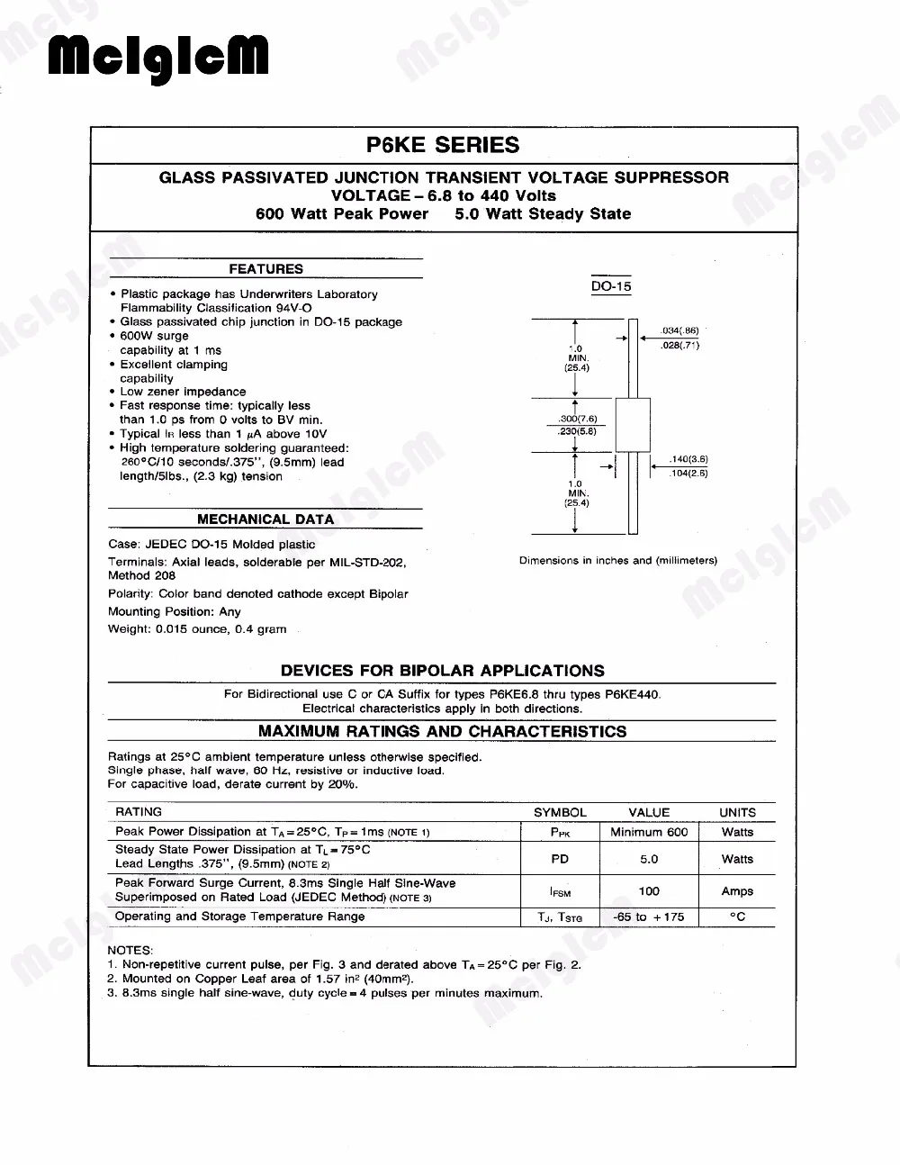 p6ke6.8a-diode-datasheet