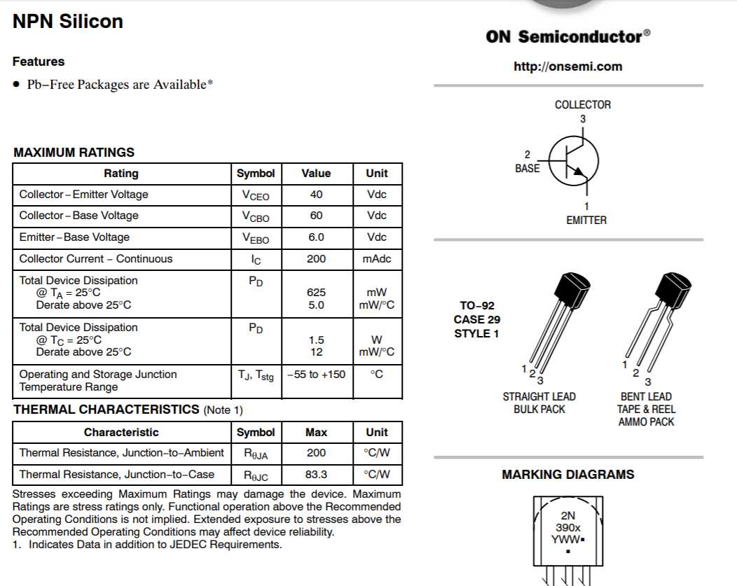 a1024-transistor-datasheet
