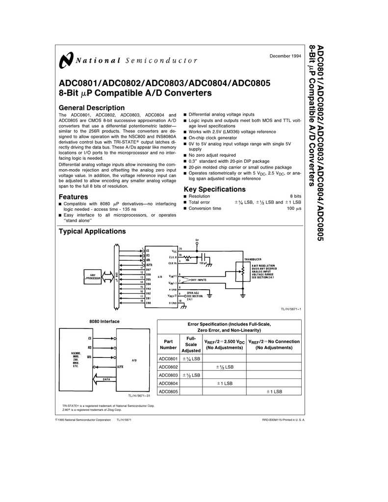 Adc datasheet 8 bit - Everything you need to know about 8-bit ADC ...