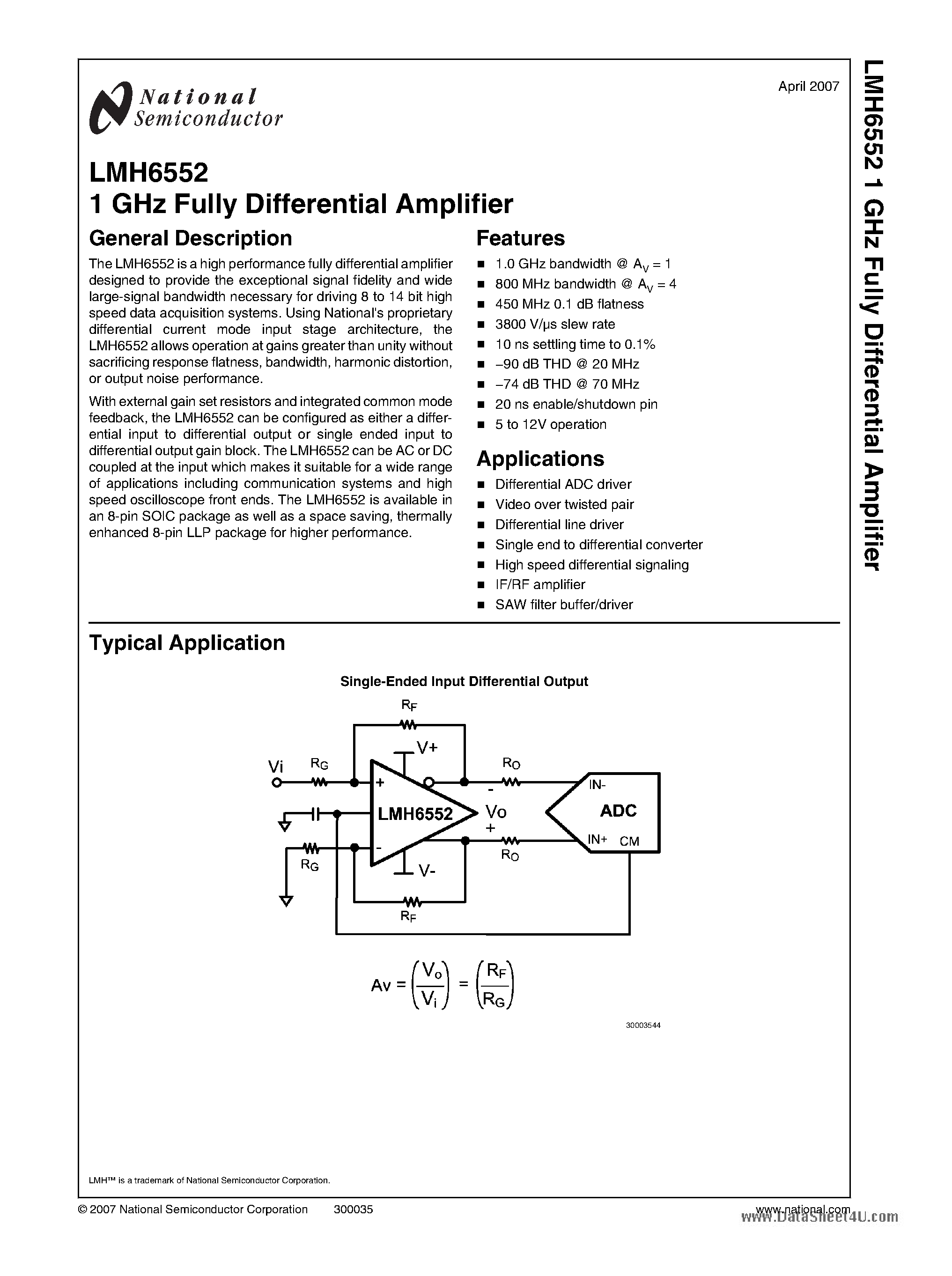 6552-datasheet 6552-datasheet