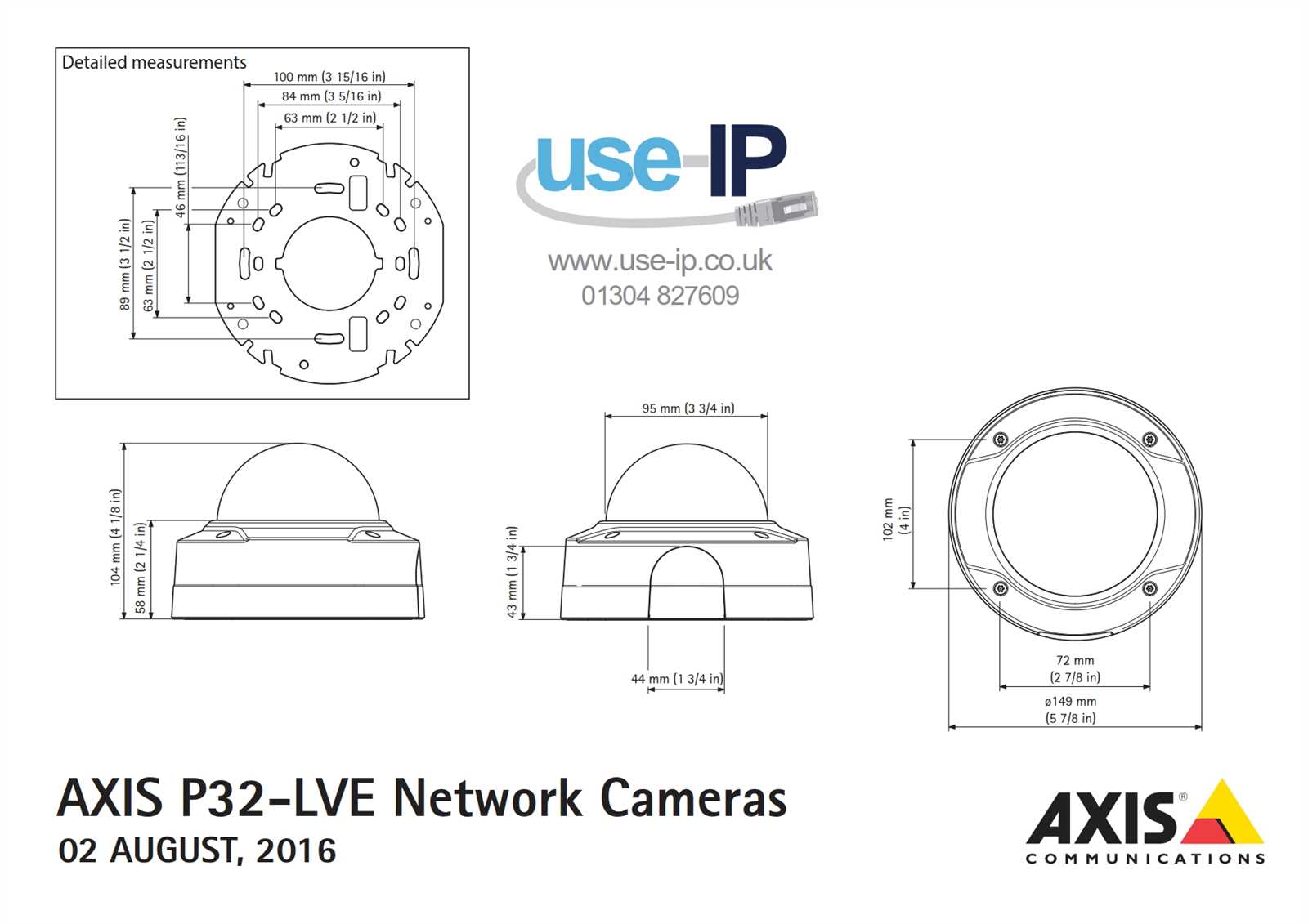 axis-p3364-datasheet