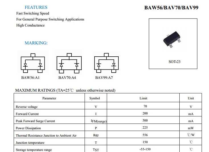 bav70-diode-datasheet