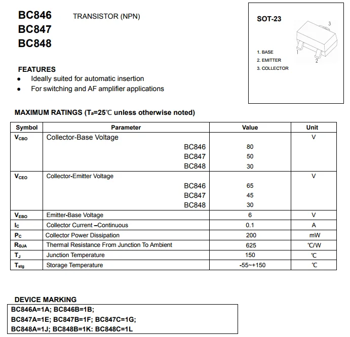 bc848c-datasheet