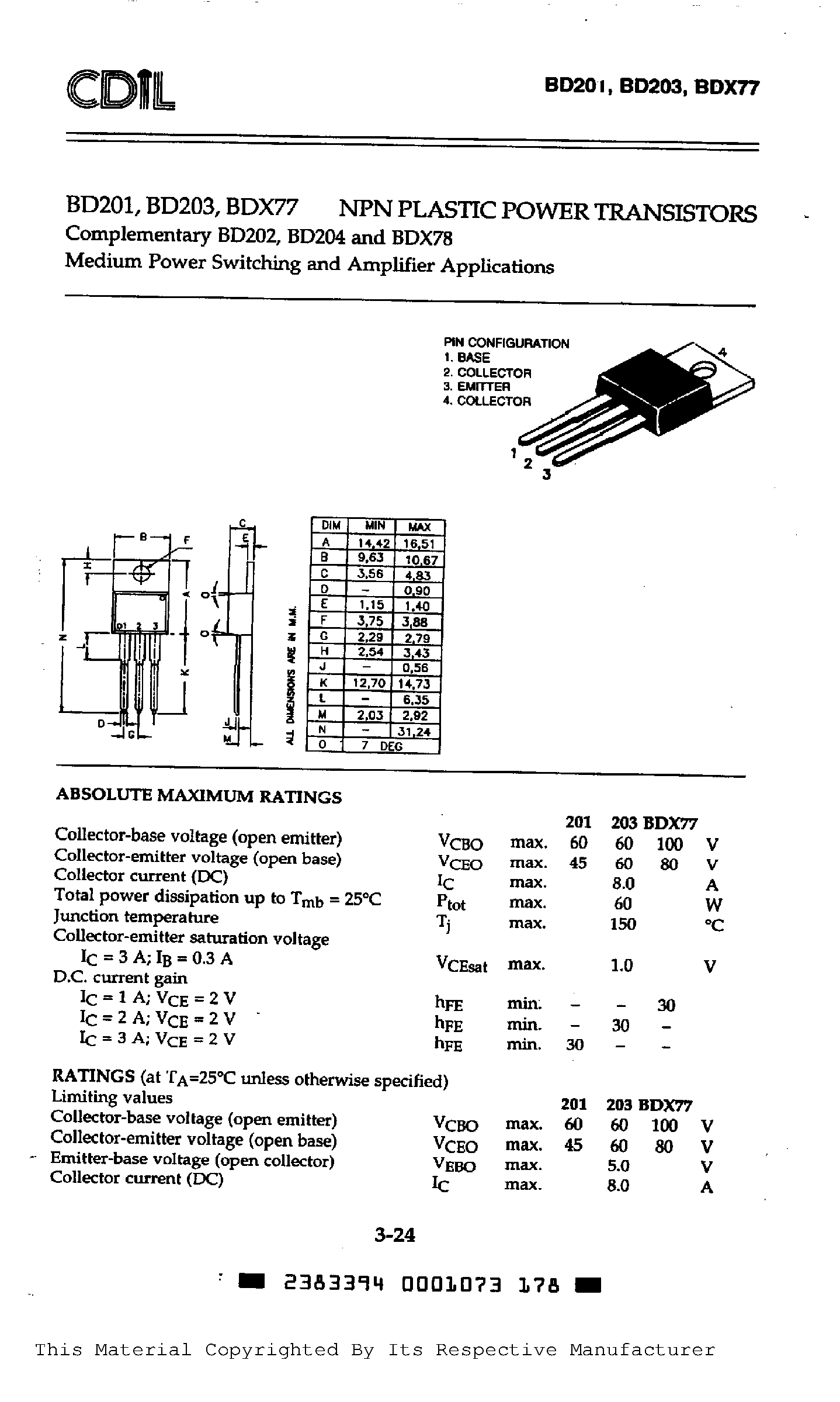 bd203-datasheet bd203-datasheet