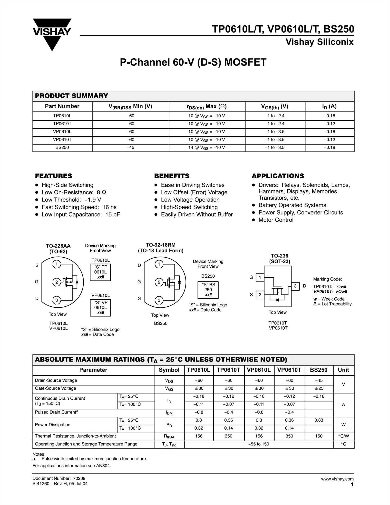 bs250-transistor-datasheet