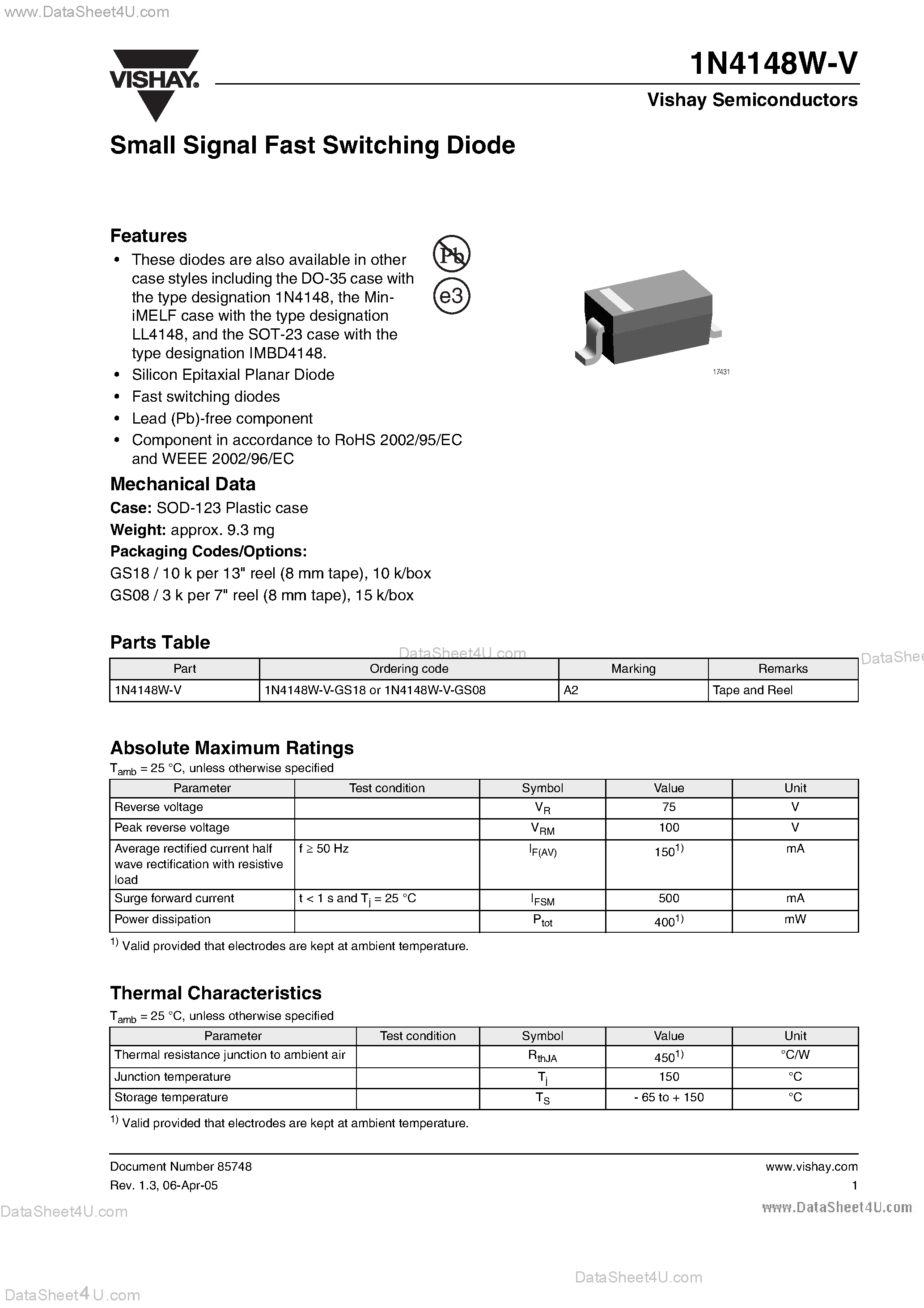 1n4148-signal-diode-datasheet